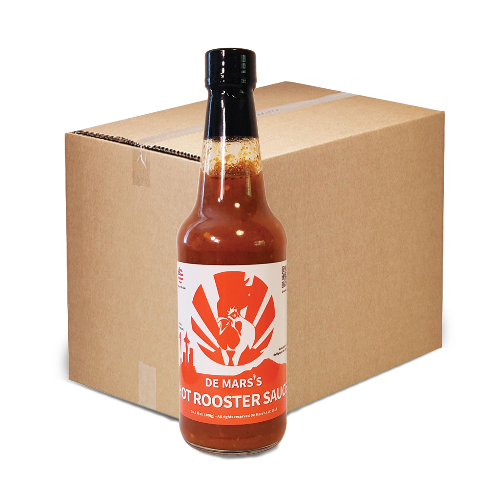 Hot Rooster Sauce 10.5oz Case - 12x10.5oz Bottles
