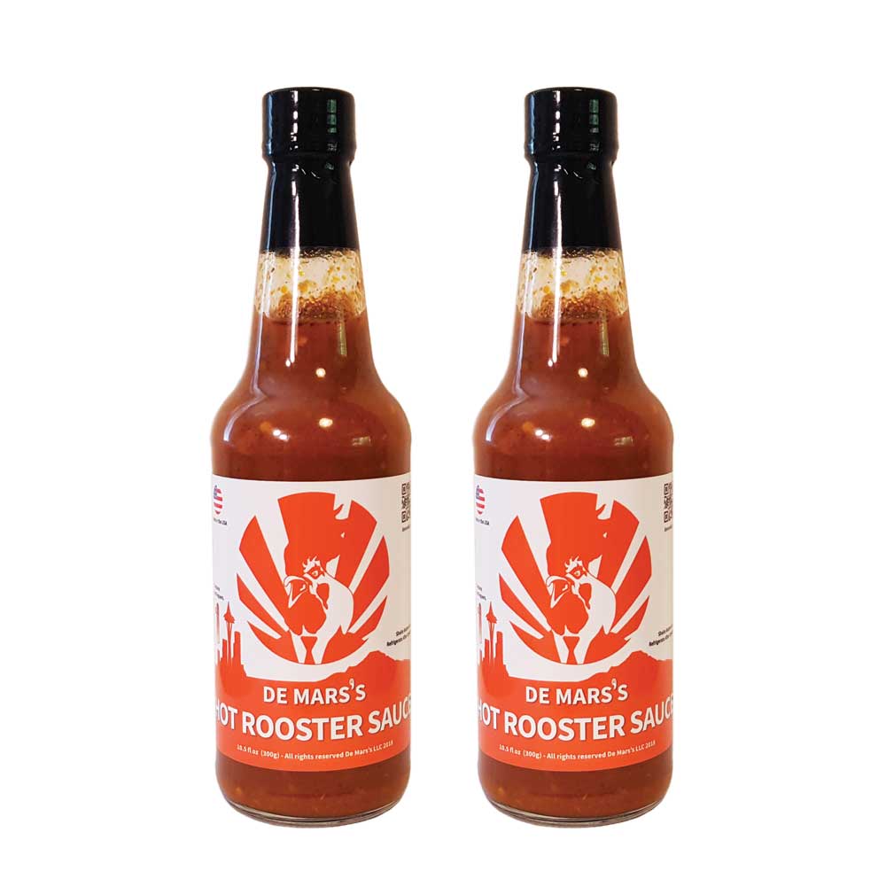 Hot Rooster Sauce - 10.5oz Bottle (2 Pack)